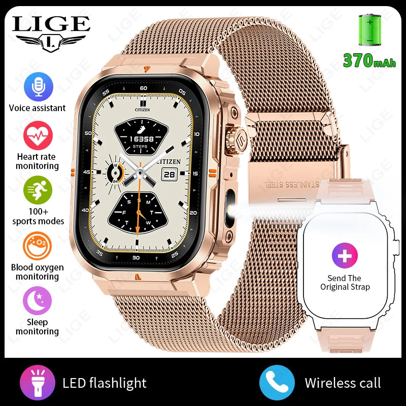 Ultimate Smart Watch For Men - IP68 Waterproof & Health Monitor