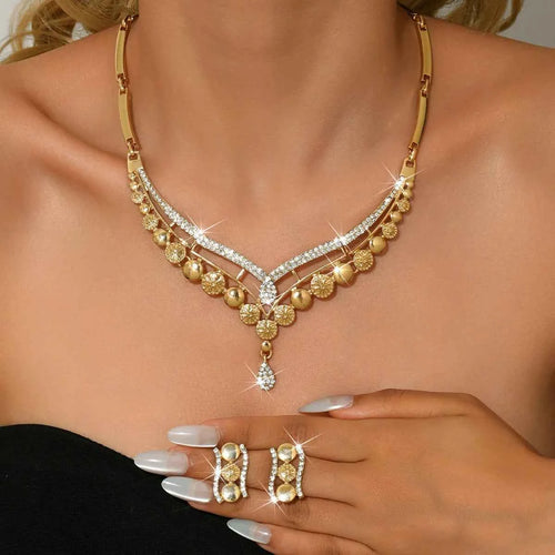 Elegant Luxury Jewelry Set - Necklace & Earrings
