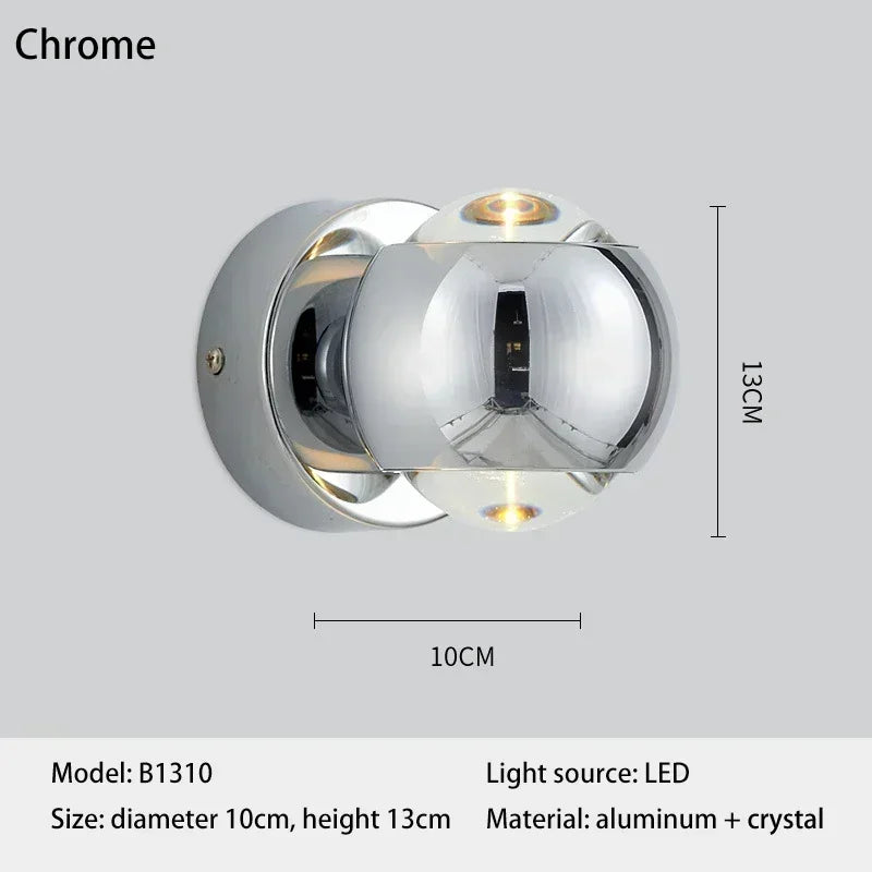 Elegant Glass Wall Sconce - Modern Art Lighting