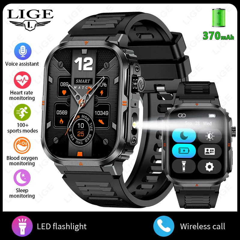 Ultimate Smart Watch For Men - IP68 Waterproof & Health Monitor