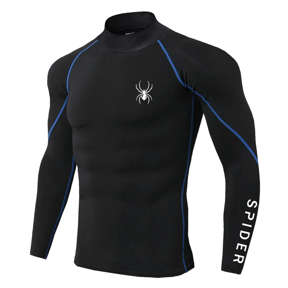 Premium Men's Compression Long Sleeve Shirt - Quick Dry Fitness Tee