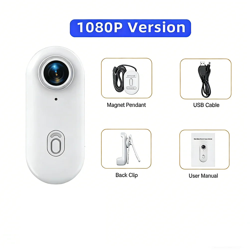 Professional Mini Action Camera - 4K HD Lightweight POV Recorder