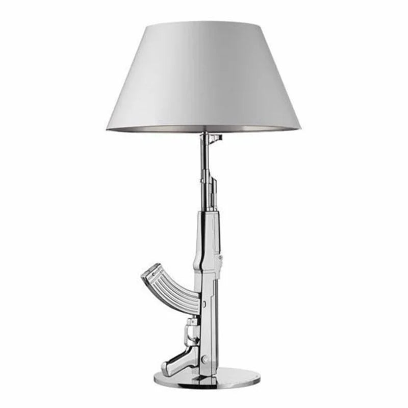 Luxury AK47 Gun Design Lamp - Creative Metal Desk Decor