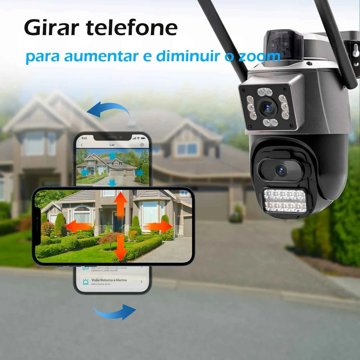 Professional 4K Wifi Security Camera - 6MP Smart 360 Surveillance