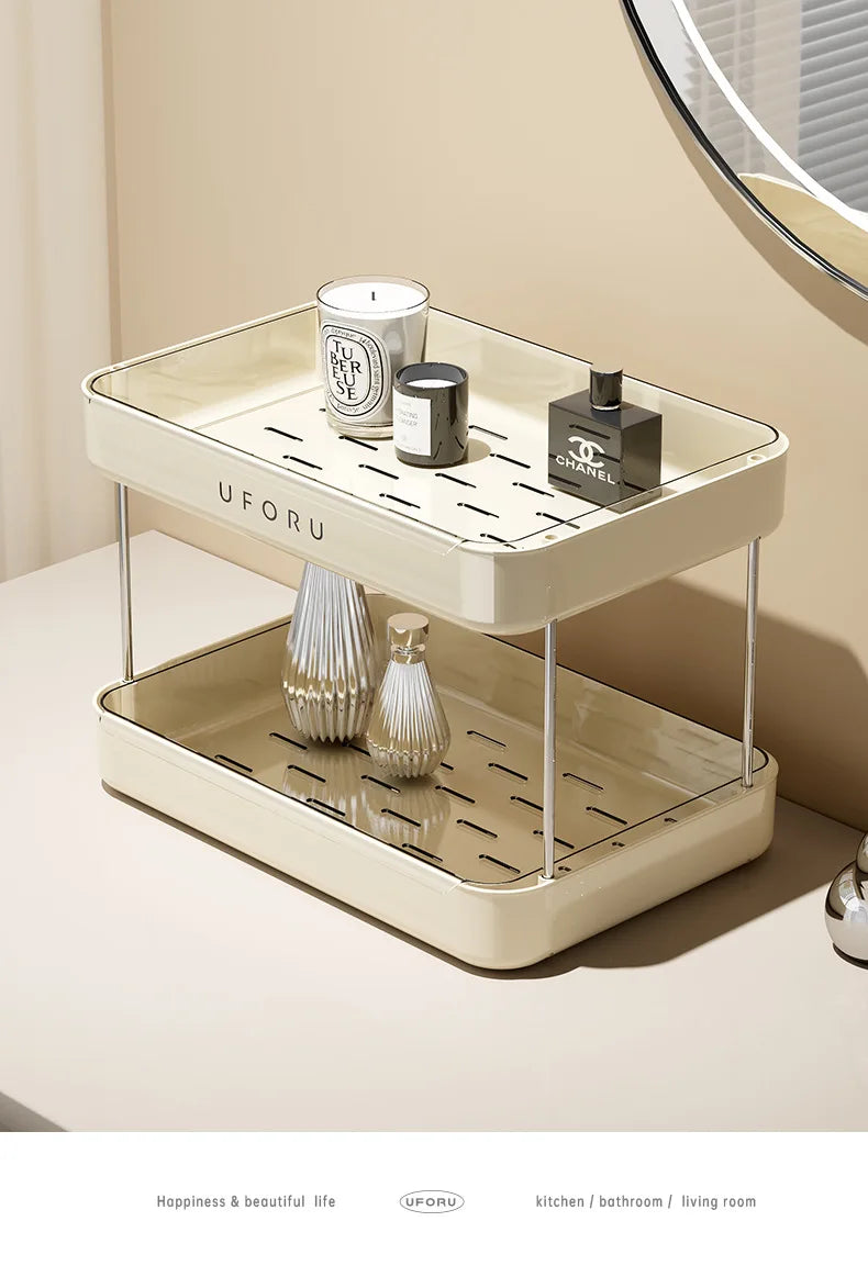 Luxury Desktop Cup Holder - Large Capacity with Drip Tray