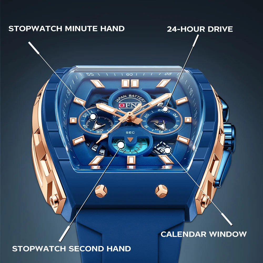 Premium Men's Sports Quartz Watch - Waterproof & Luminous