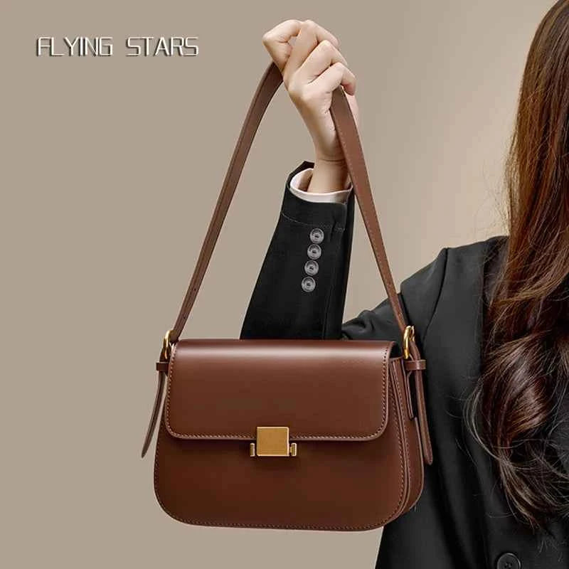 Premium Leather Shoulder Bag - Luxurious Designer Style
