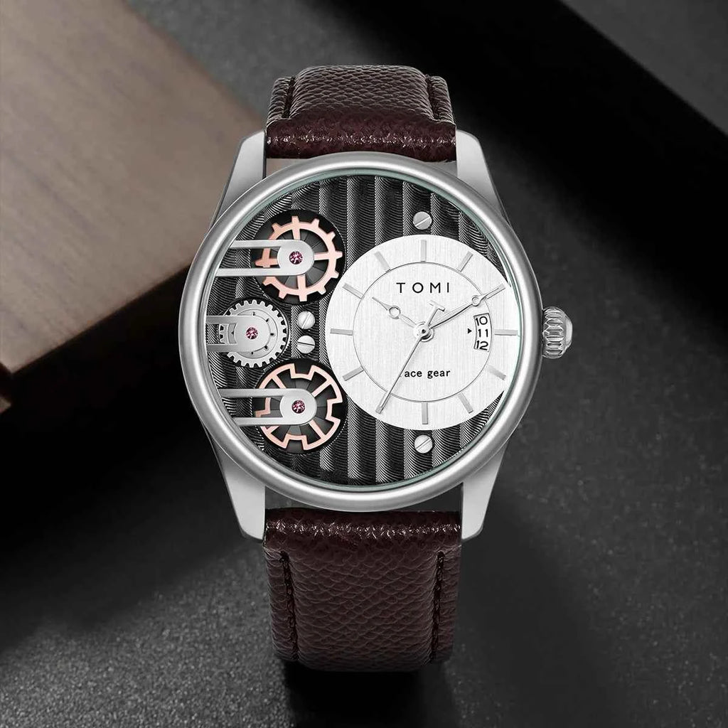 Luxury Mens Quartz Watch Set - Business Detachable Strap