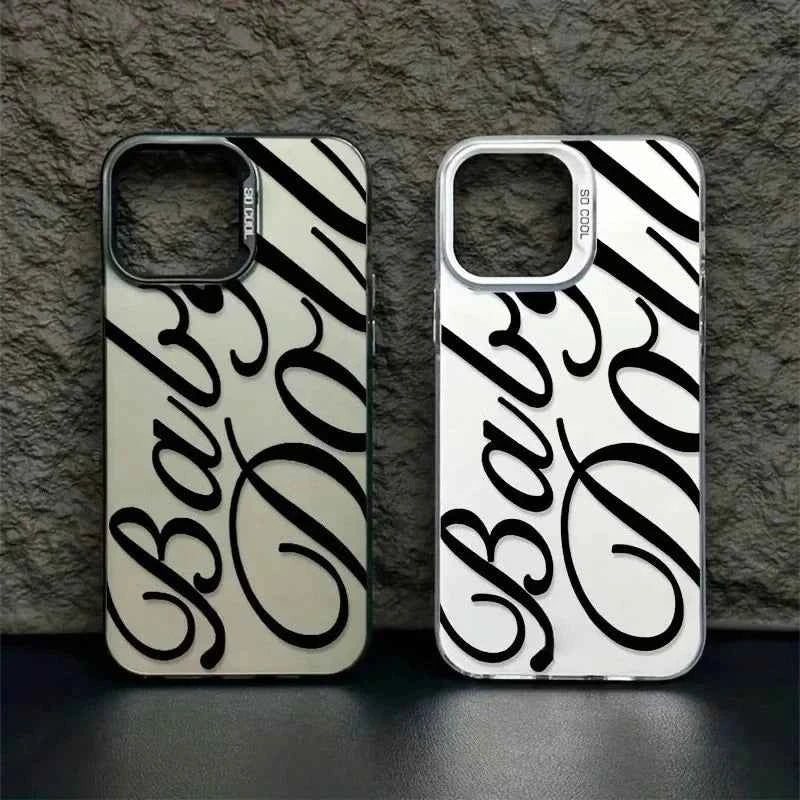 Elegant English Letters Phone Case - Premium Design