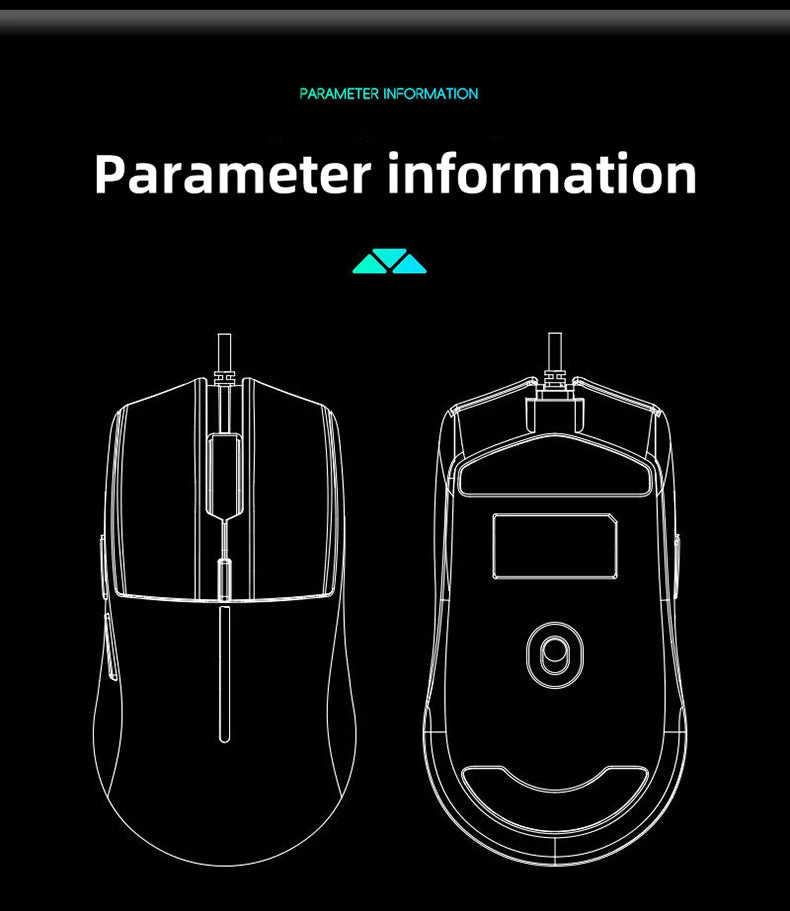 Premium Wired Gaming Mouse - Ergonomic Design for Esports & Office