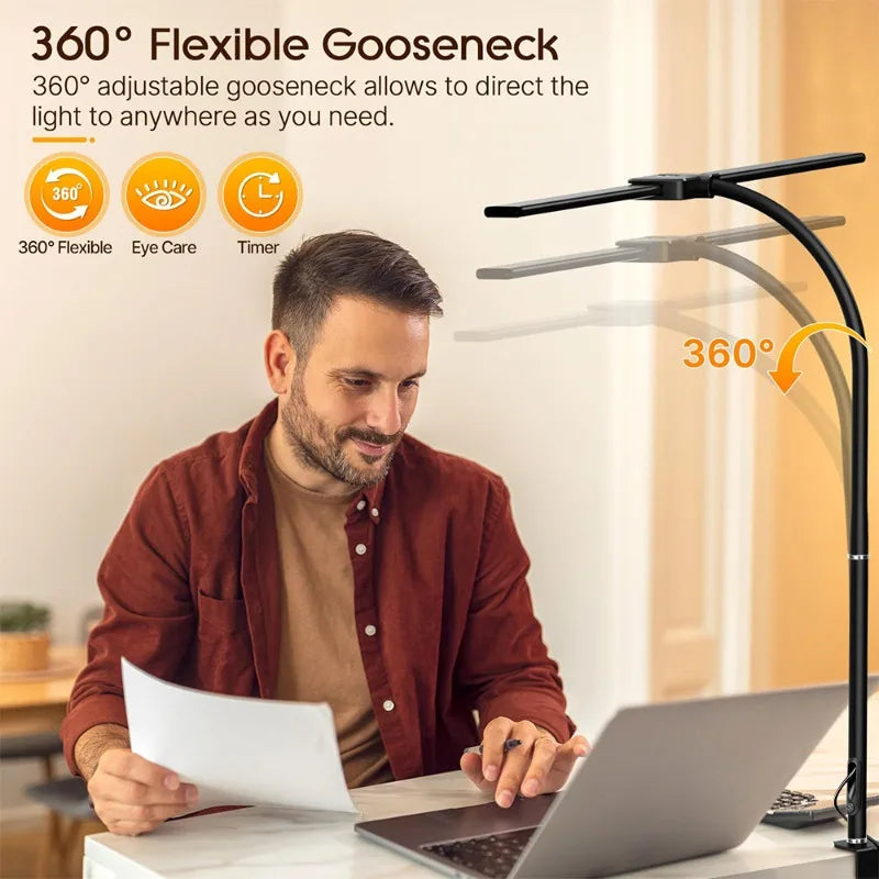 Premium LED Desk Lamp - Eye-Caring Architect Design
