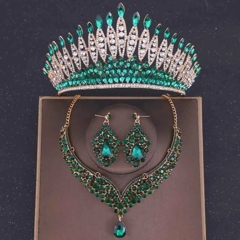 Luxury Crystal Crown & Bridal Jewelry Set