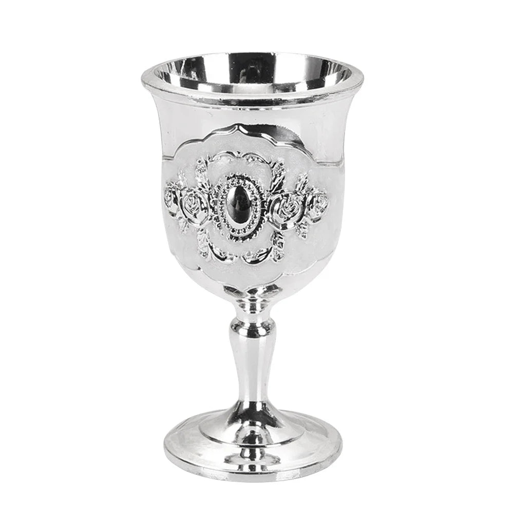Elegant Vintage Aluminum Goblet - European Style Drinkware