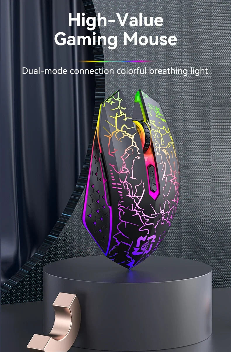 Premium Dual Mode Gaming Mouse - Bluetooth 5.2 & 2.4G Wireless