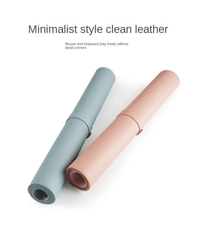 Premium PU Leather Desk Mat - Waterproof & Large
