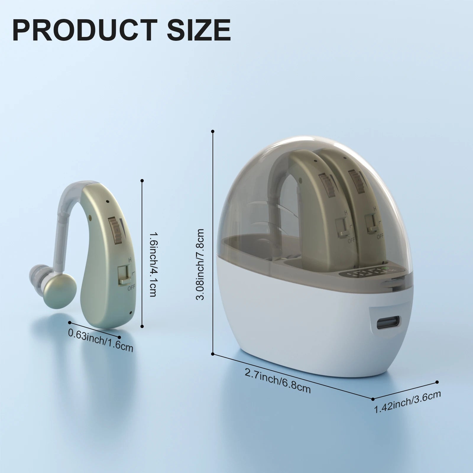 Premium Sound Amplifier Earbuds - Noise Reduction & Adjustable Volume