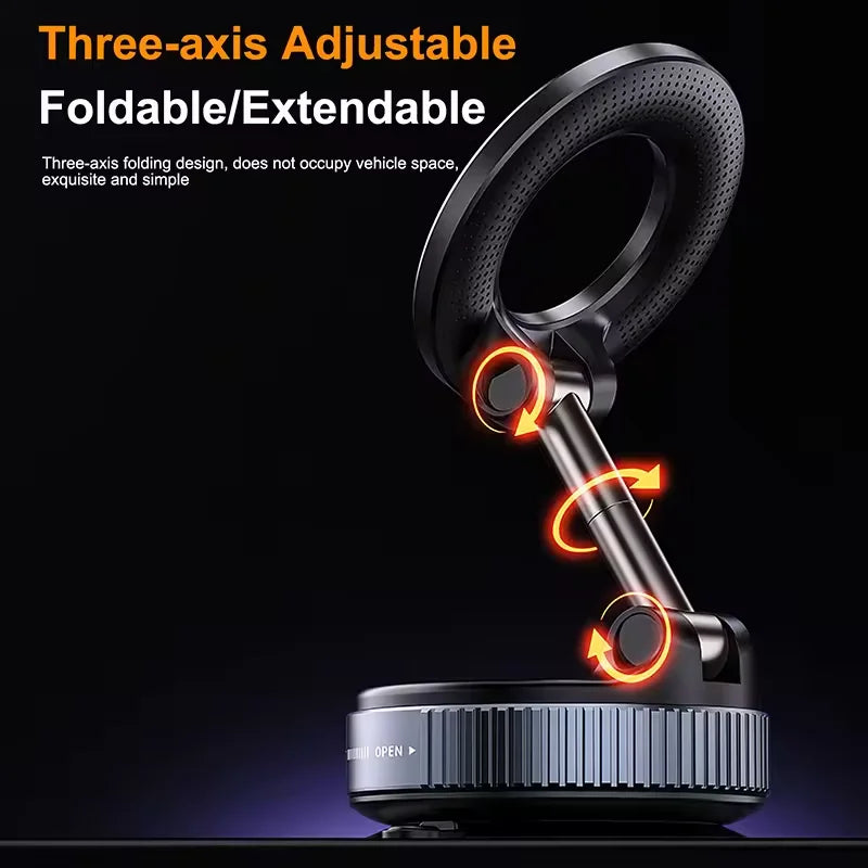 Premium Magnetic Car Phone Holder - 360° Foldable Mount