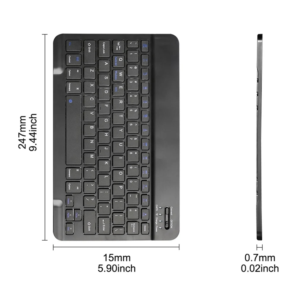 Premium Bluetooth Keyboard Mouse Set - Slim, Rechargeable & Universal