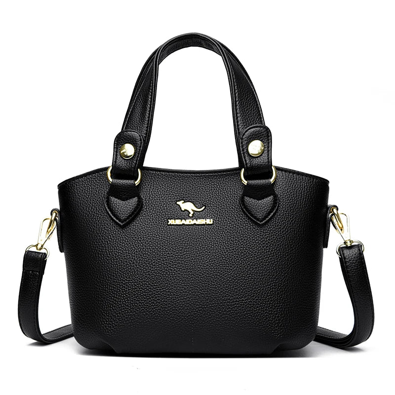 Luxury Leather Tote Bag - Elegant & Spacious