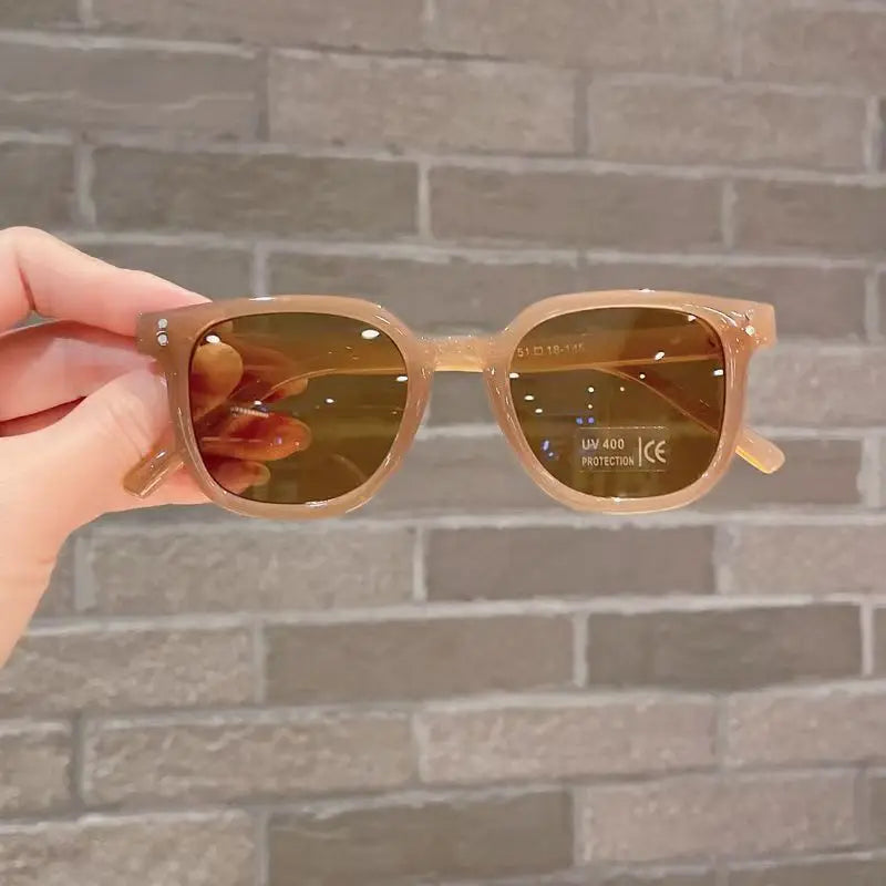 Premium Kids Sunglasses - UV400 Vintage Square Eyeglasses
