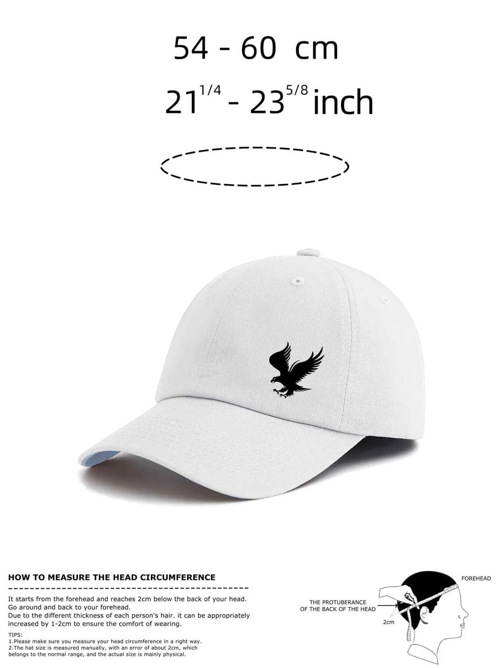 1pc EAGLE Print Baseball Cap for Adults,Minimalist Retro Style Casual Soft Adjustable Dad Hat,Perfect As Gift