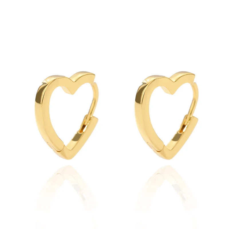 Elegant Star Hoop Earrings - Stainless Steel Y2K Jewelry