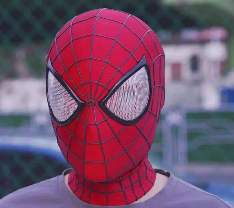 Premium Handcrafted Spider-Man Mask - Garfield Edition Cosplay
