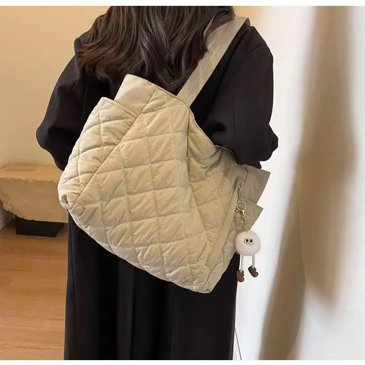 Elegant Quilted Tote Bag - Large Capacity Handbag