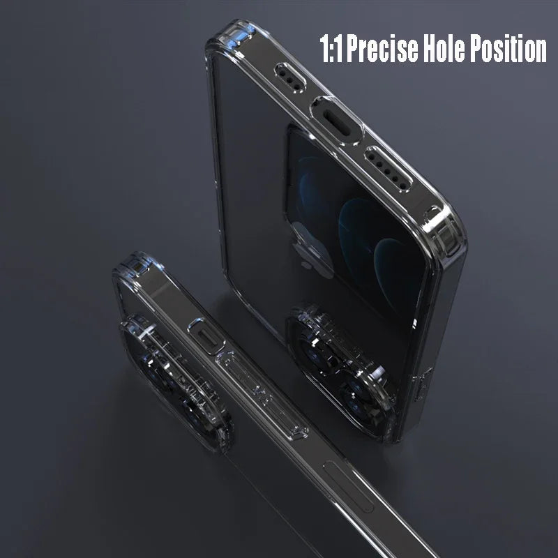 Luxury Tempered Glass Clear Case - Crystal Transparent Protection