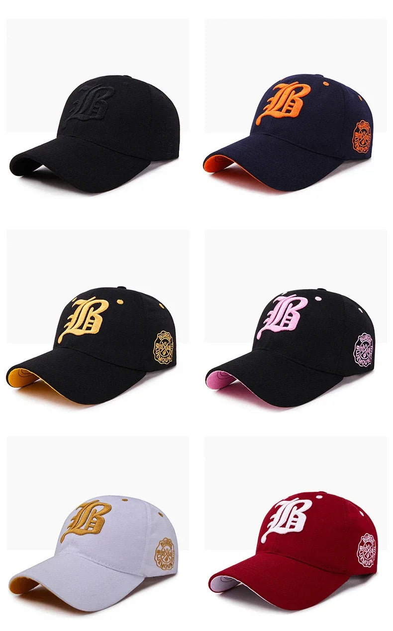 Premium Cotton Baseball Cap - Embroidered Snapback