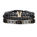 Luxury Men's Royal Crown Bracelet - Adjustable Stainless Steel