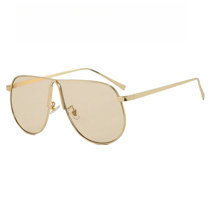 Retro Frog Shape Sunglasses - Oversized Vintage Designer Shades