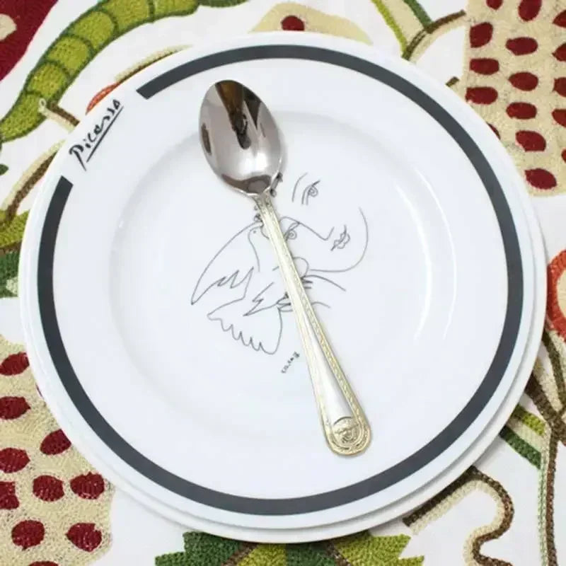 Elegant Gold Plated Cutlery Set - Vintage Western Design
