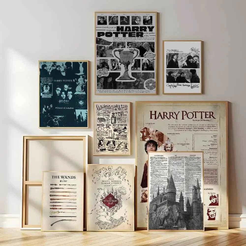 Premium Harry Potter Poster - Waterproof Self-Adhesive Wall Mural Art