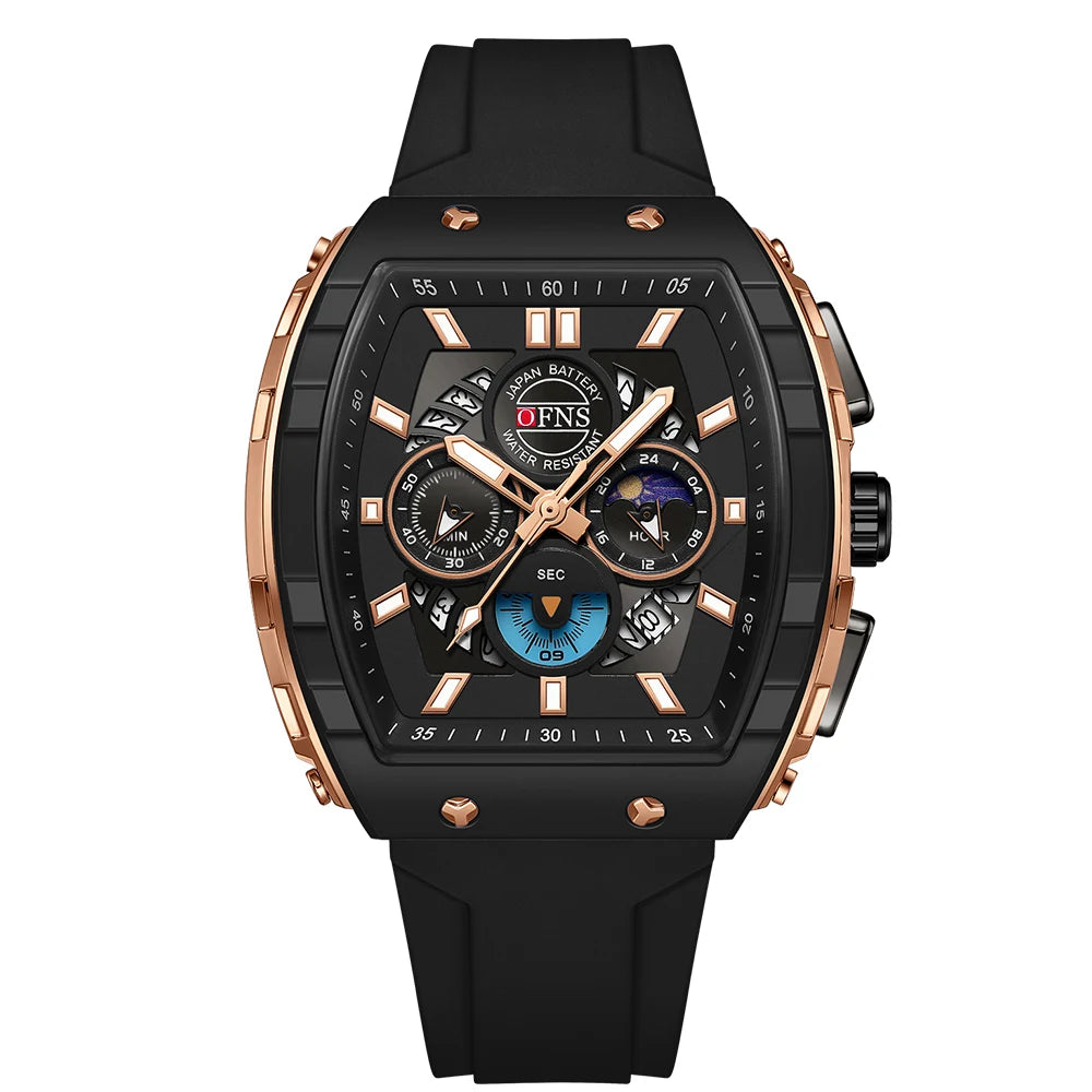 Premium Men's Sports Quartz Watch - Waterproof & Luminous
