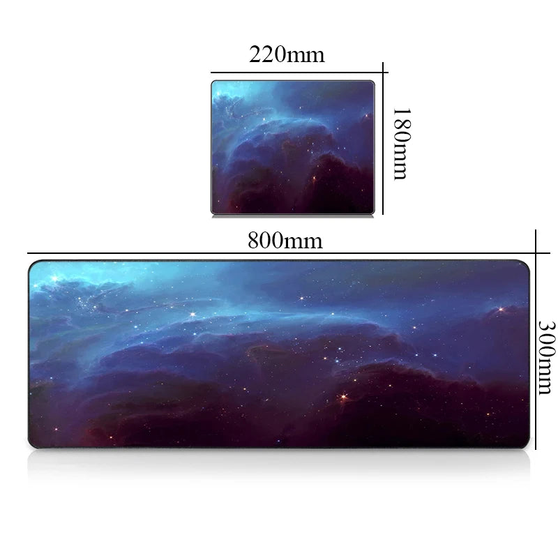 Premium Gaming Desk Mat - Large Mousepad with Galaxy Design
