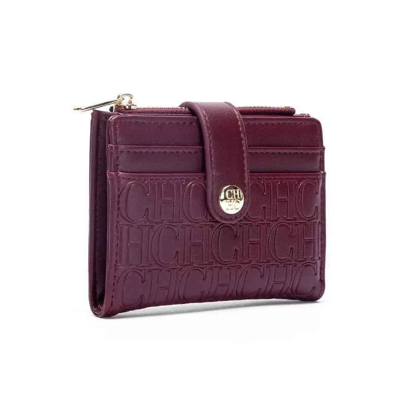 Retro Square Card Case - Luxury Folding Wallet