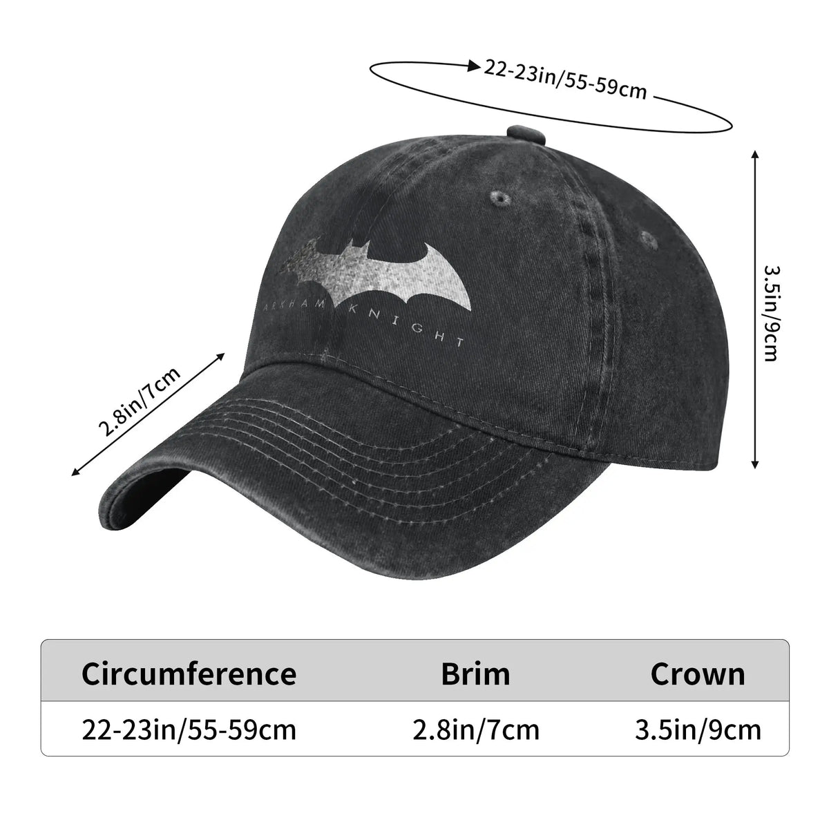 Classic Distressed Denim Baseball Cap - Unisex Unstructured Soft Hat
