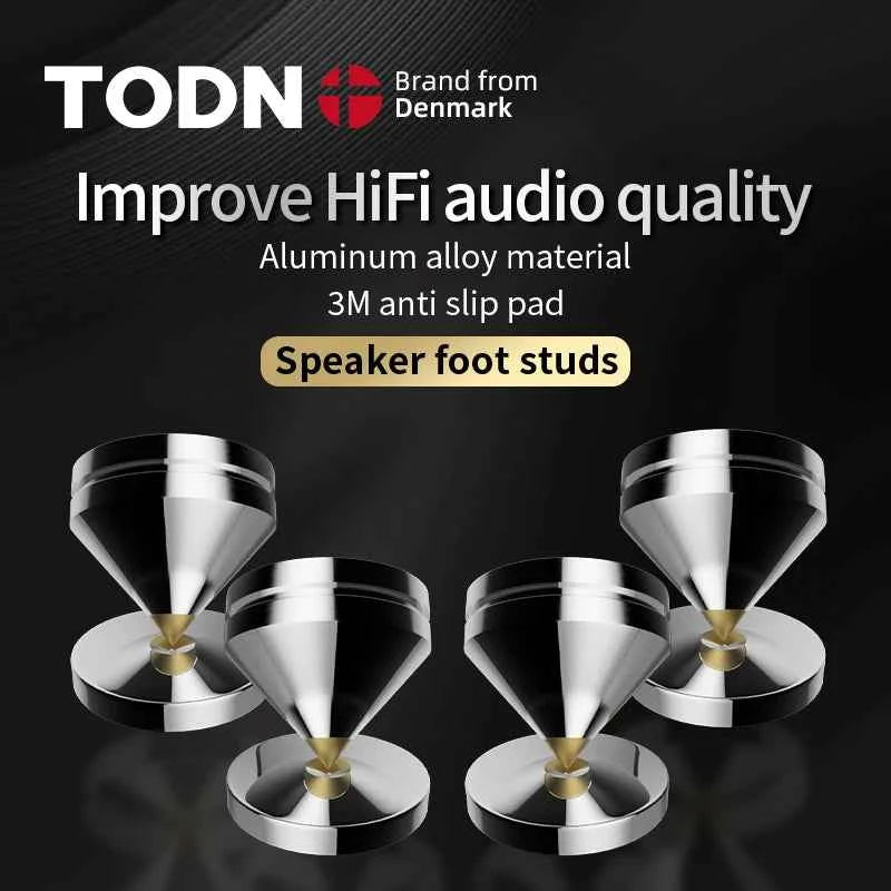 Premium Speaker Isolation Spikes - Aluminum Alloy Cone Feet