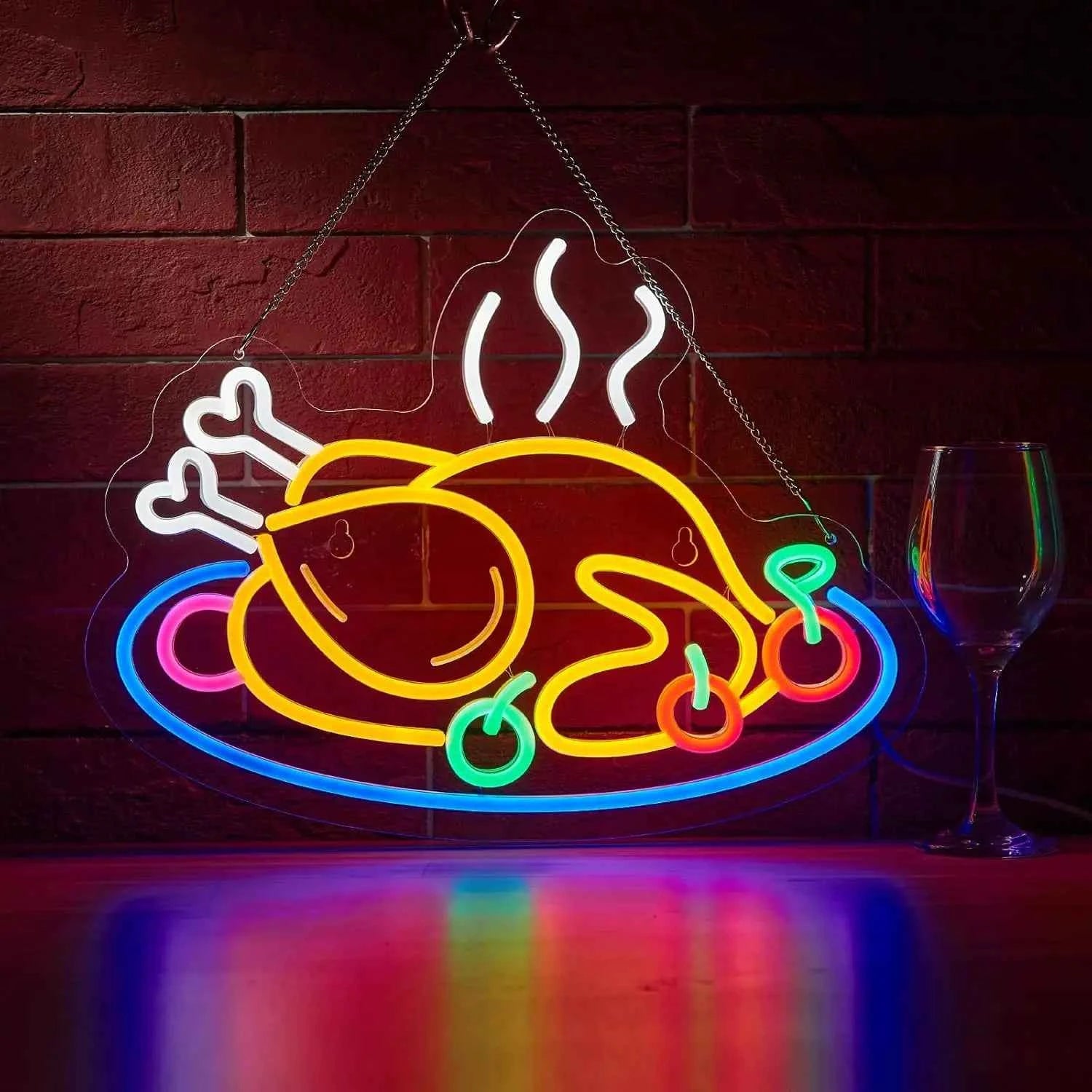Turkey neon sign - vibrant LED light for commercial and home decor