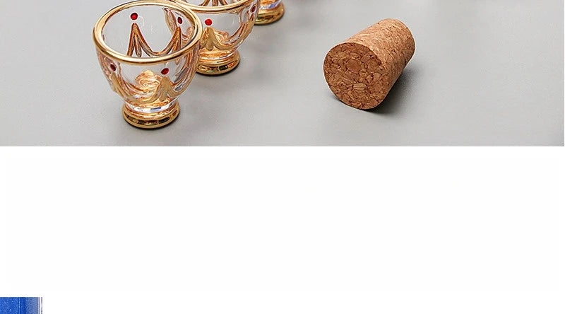 Elegant Luxury Crystal Shot Glass - Hand-Painted 10ml