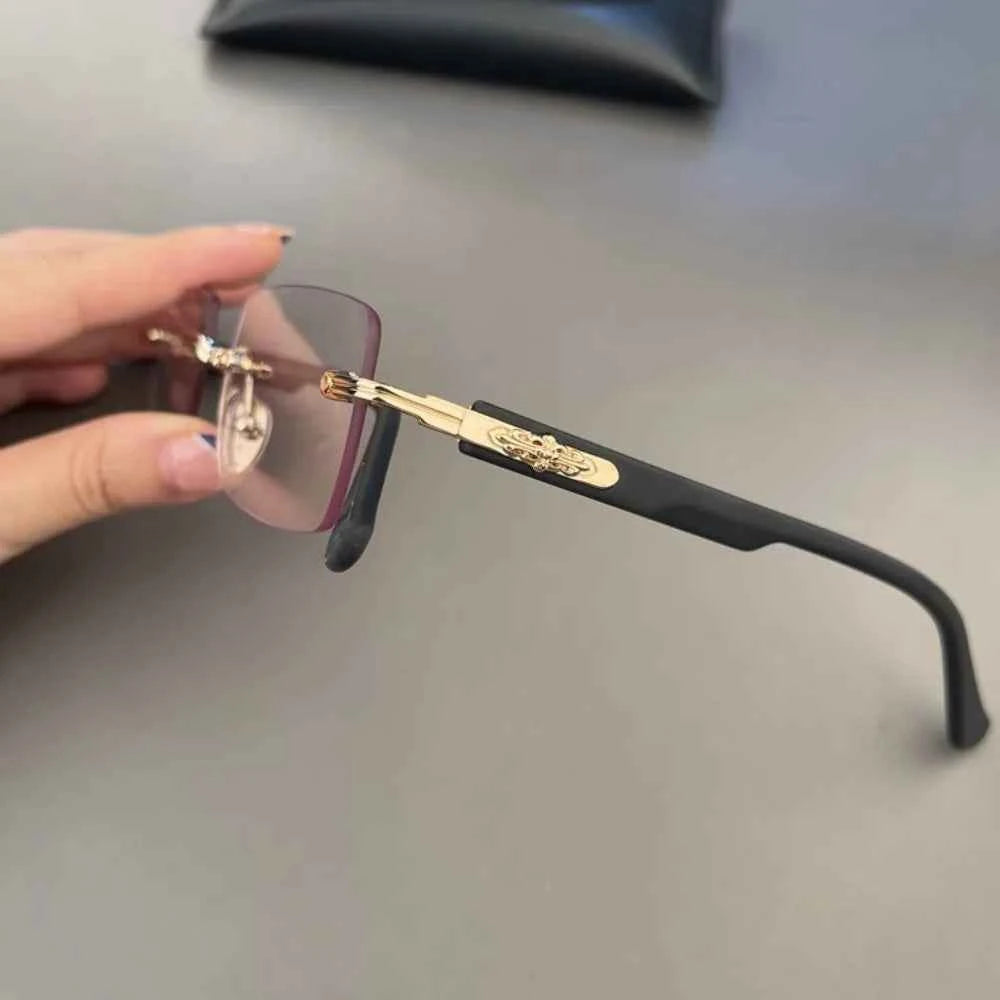 Luxury Titanium Blue Light Blocking Glasses - Lightweight Comfort