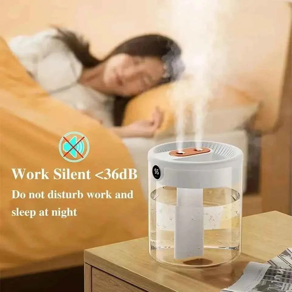 Elegant Bedroom Humidifier - Quiet USB Misting