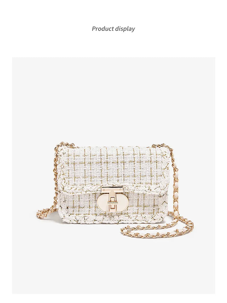 Elegant Chain Shoulder Bag - Sequined Embellishments