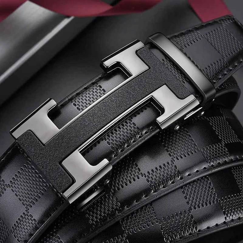 Premium Men's Automatic Buckle Belt - Genuine Leather