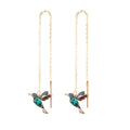 Elegant Tassel Butterfly Earrings - Zircon Crystal & Pearl