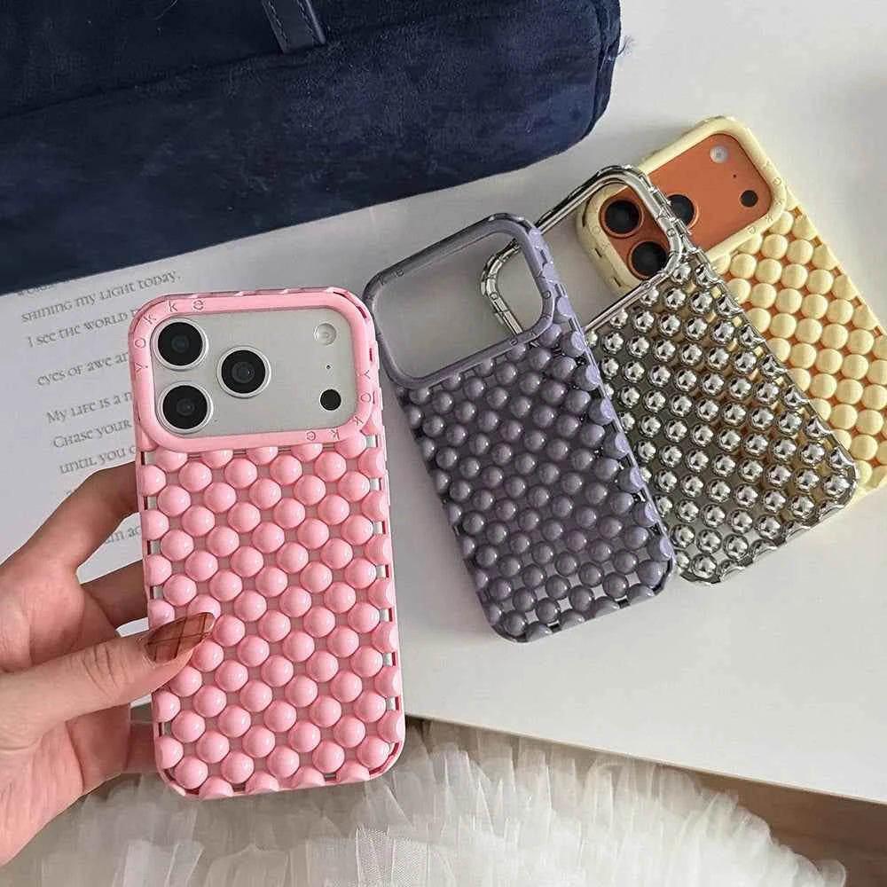 Elegant iPhone Pearl Case - Shockproof Silicone