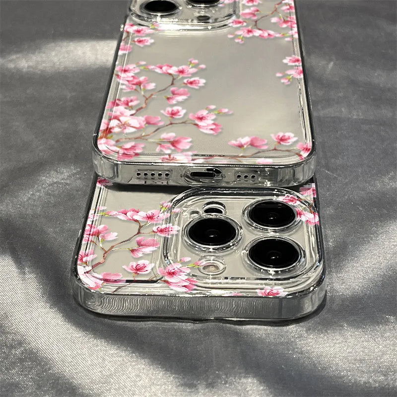 Premium Flower iPhone Case - Clear Shockproof Protection