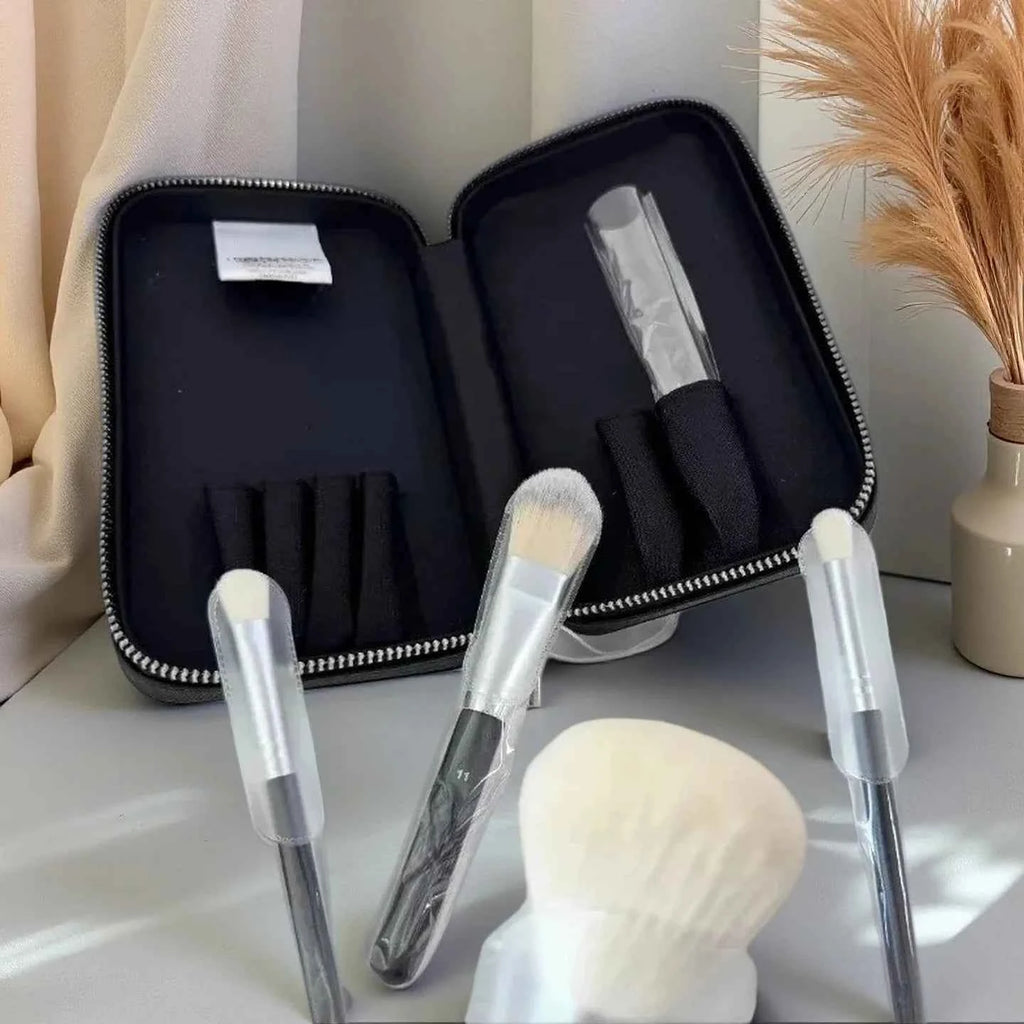 Premium Luxury Travel Makeup Brush Set - Essential Collection