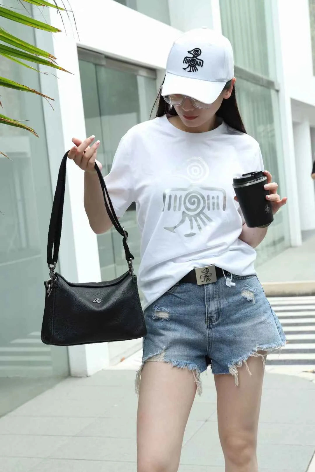 Premium Leather Crossbody Bag - Soft Shoulder Handbag